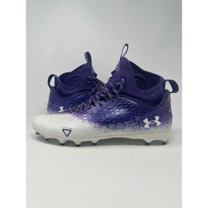 Under‎ Armour UA Spotlight Lux MC 2.0 Football Cleats White Purple Mens Size 13